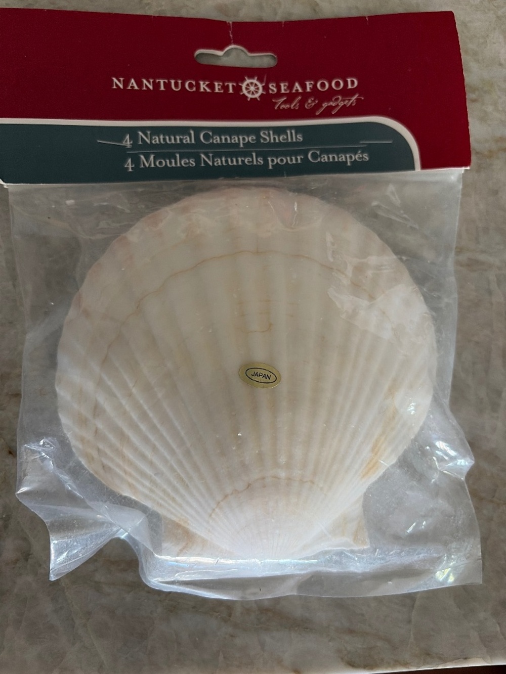 Natural Canapé Shells - set of 4